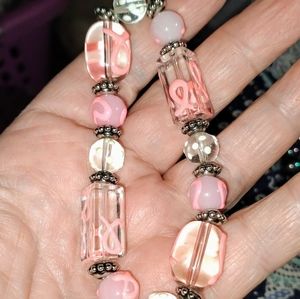 Glass Cancer Awareness Stretchy Bracelet